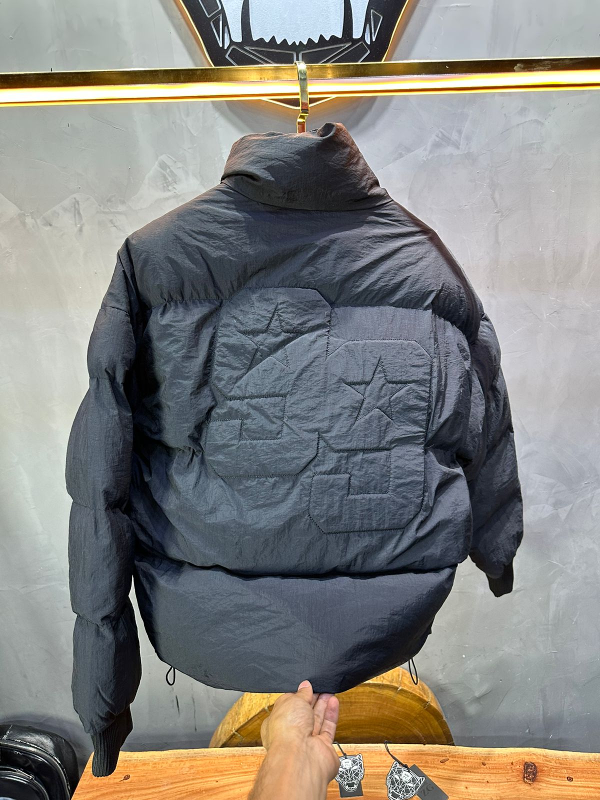 PUFFER JACKET OVERSIZE BLACK 3997