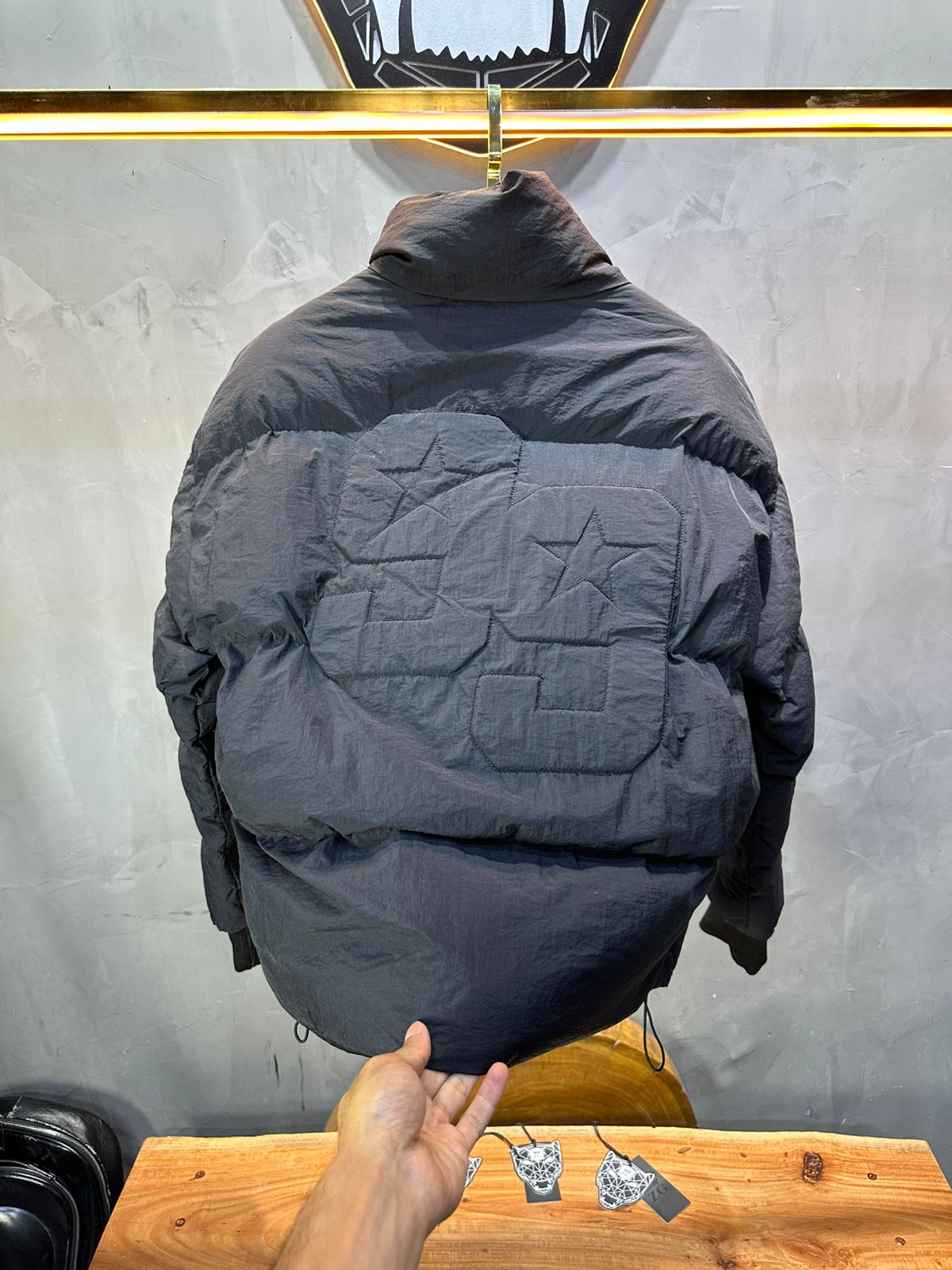 PUFFER JACKET OVERSIZE BLACK 3997