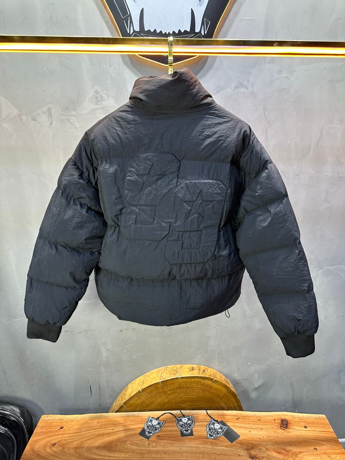PUFFER JACKET OVERSIZE BLACK 3997