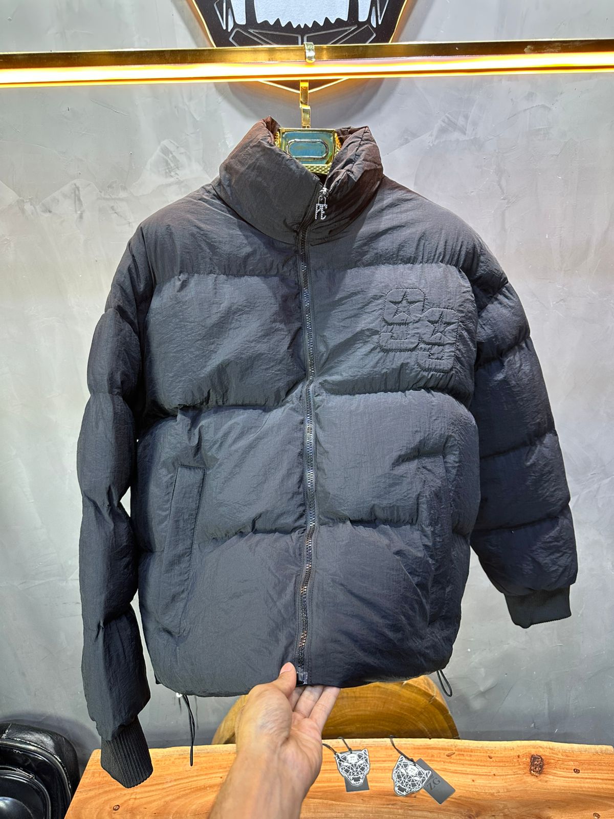 PUFFER JACKET OVERSIZE BLACK 3997
