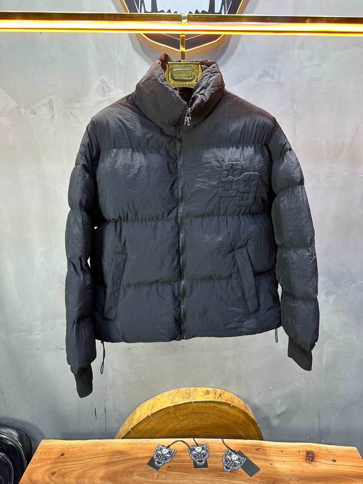 PUFFER JACKET OVERSIZE BLACK 3997