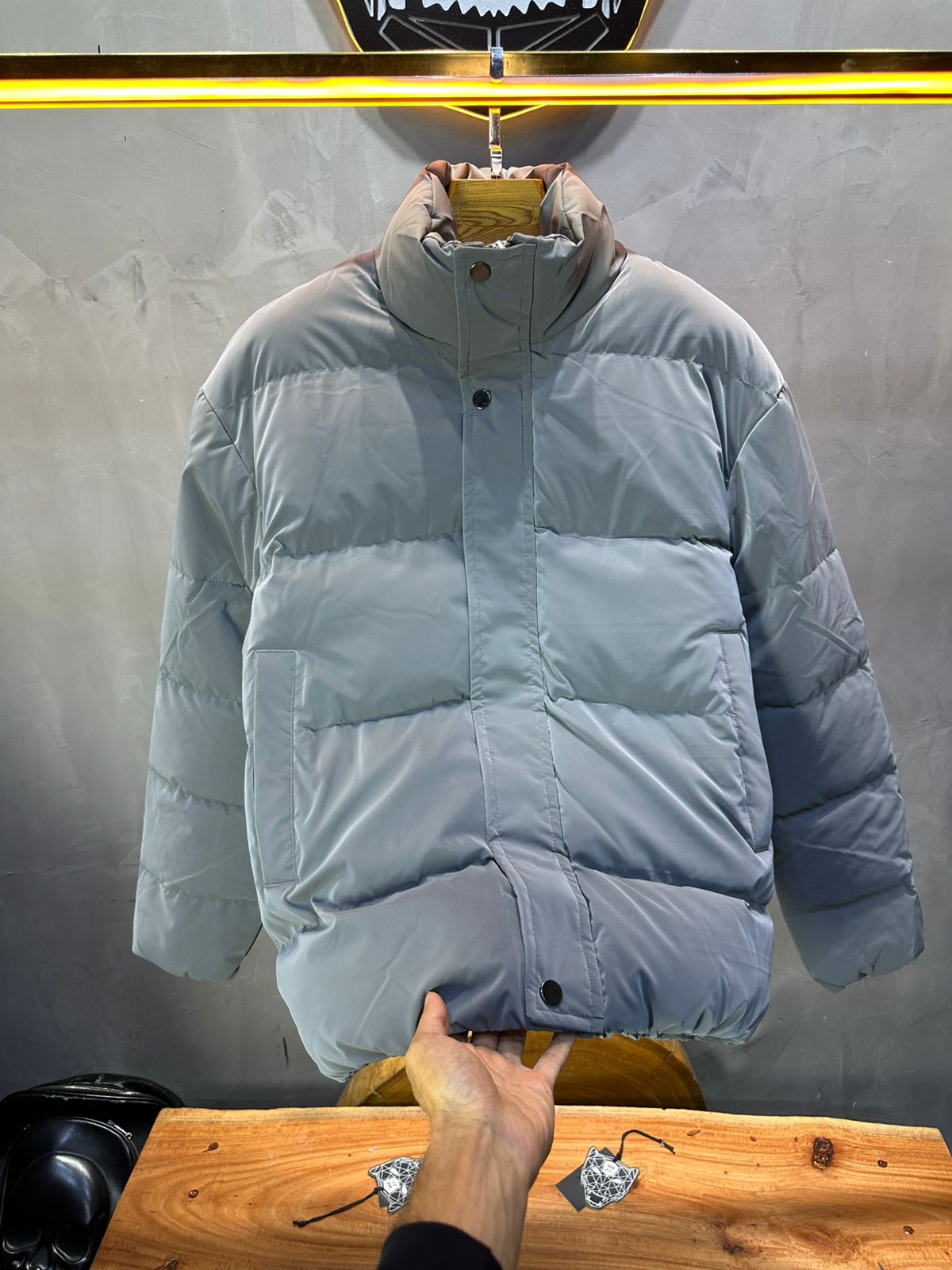 PUFFER JACKET GREY 1041
