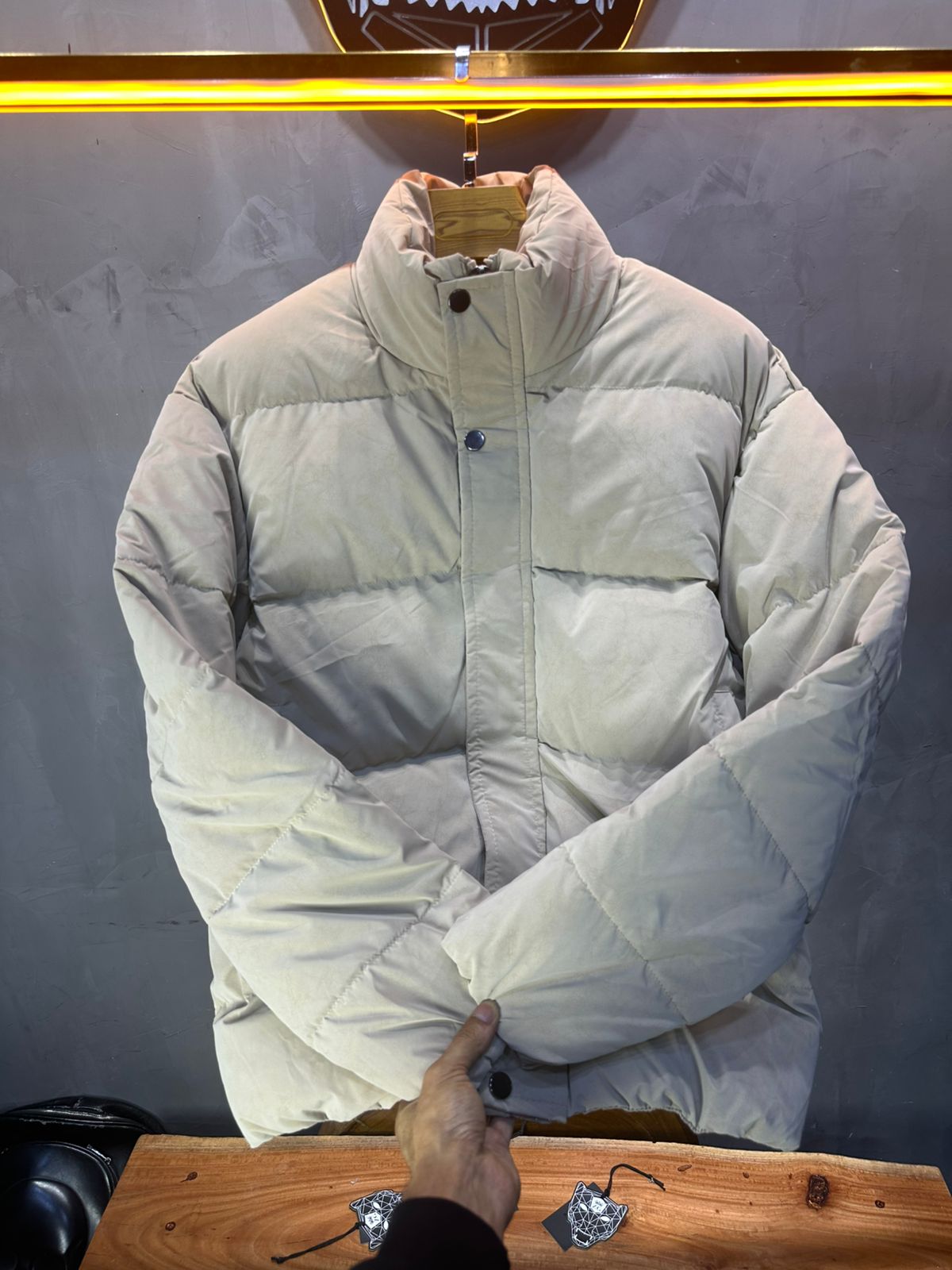 PUFFER JACKET BEIGE 1056