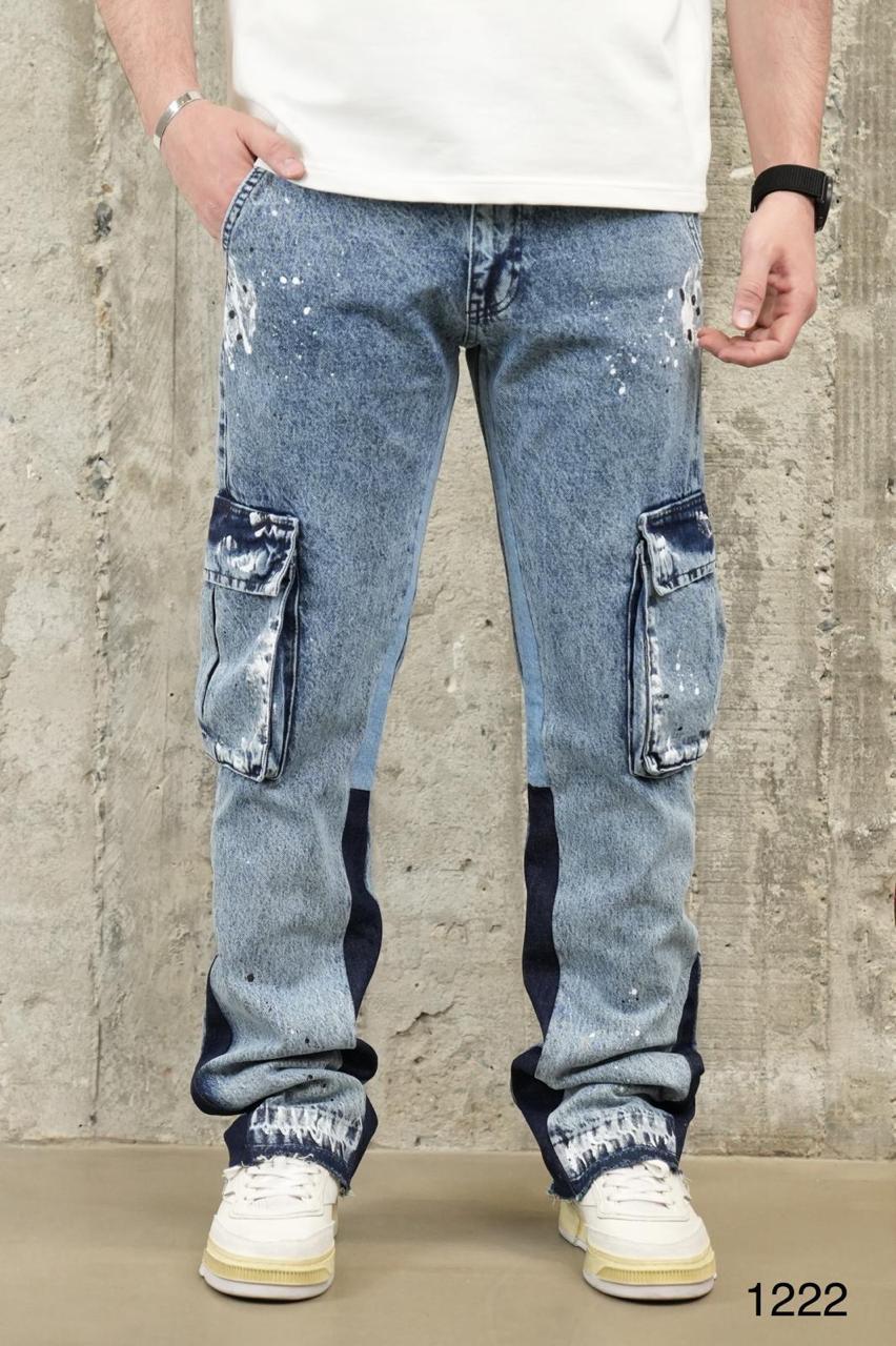 JEANS BAGGY CARGO BLUE 3038 - ZG PREMIUM