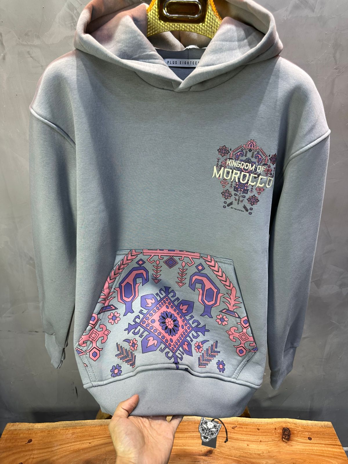 HOODIE MOROCCO GRIS 7860 - ZG PREMIUM