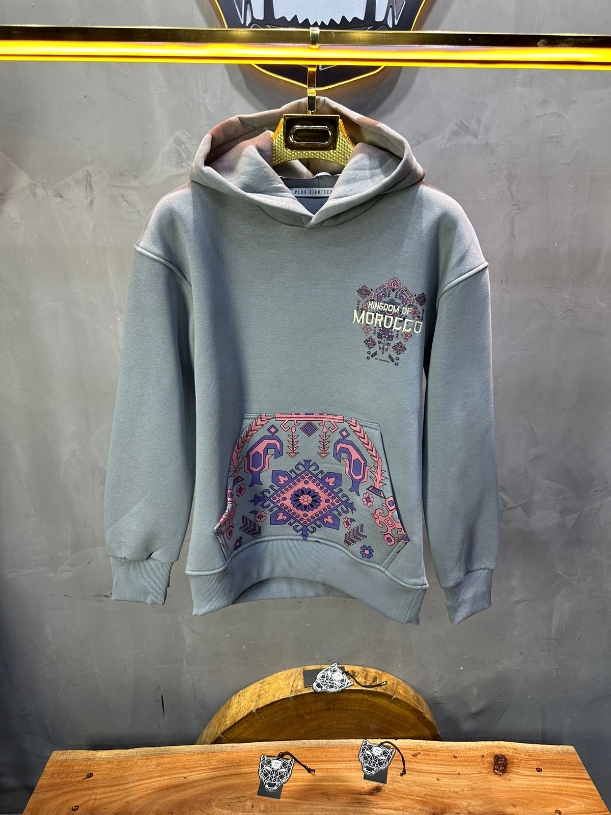 HOODIE MOROCCO GRIS 7860 - ZG PREMIUM