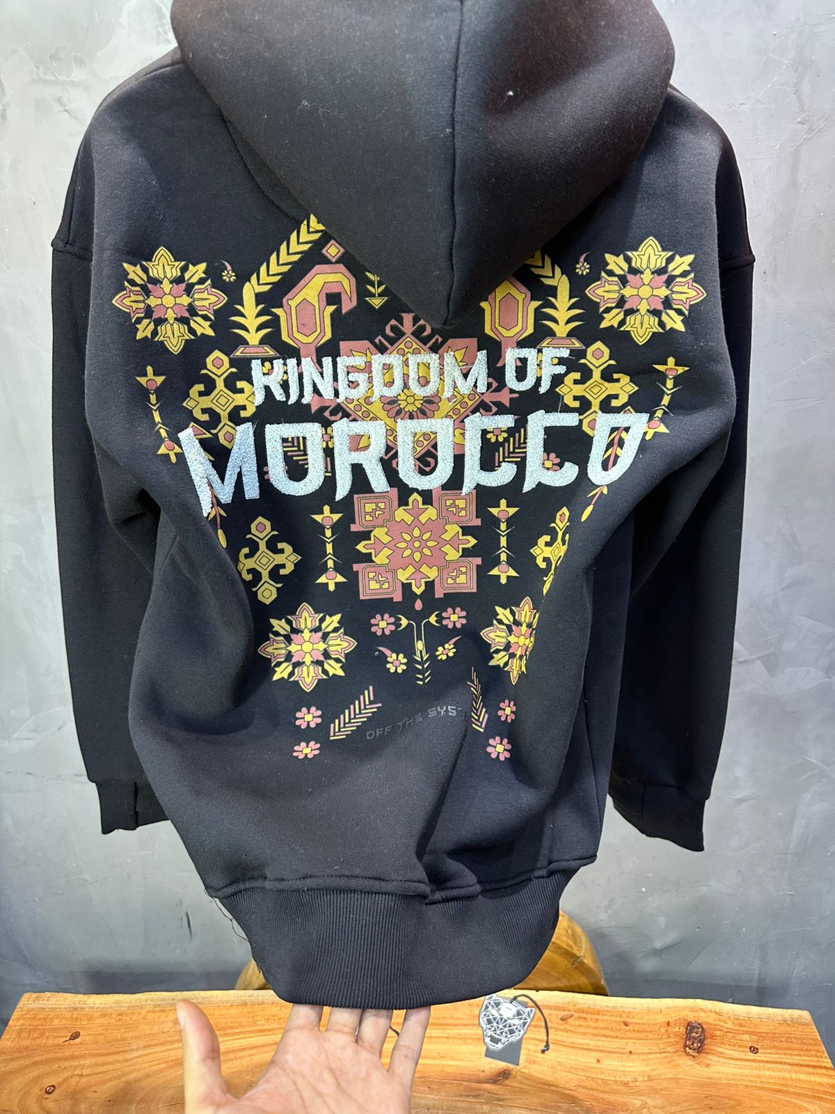 HOODIE MOROCCO BLACK 7860 - ZG PREMIUM