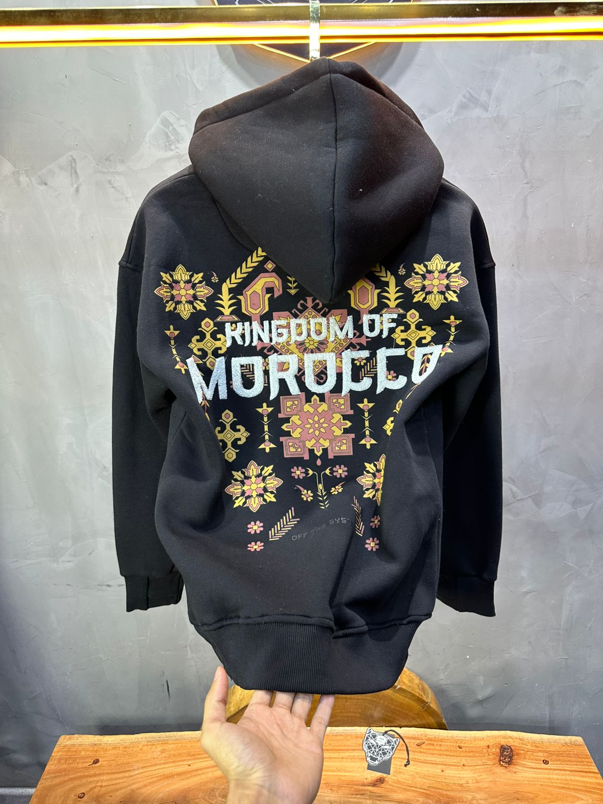 HOODIE MOROCCO BLACK 7860 - ZG PREMIUM