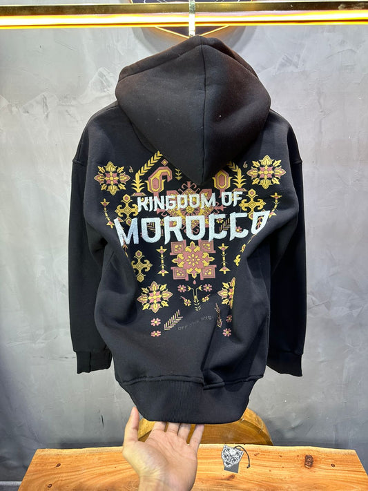 HOODIE MOROCCO BLACK 7860 - ZG PREMIUM