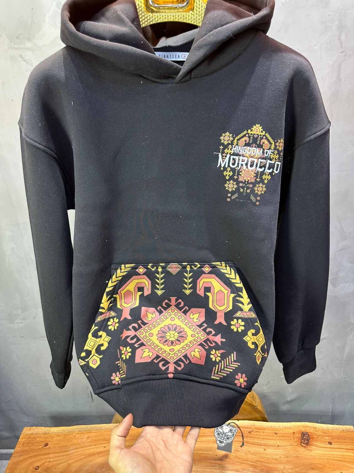HOODIE MOROCCO BLACK 7860 - ZG PREMIUM