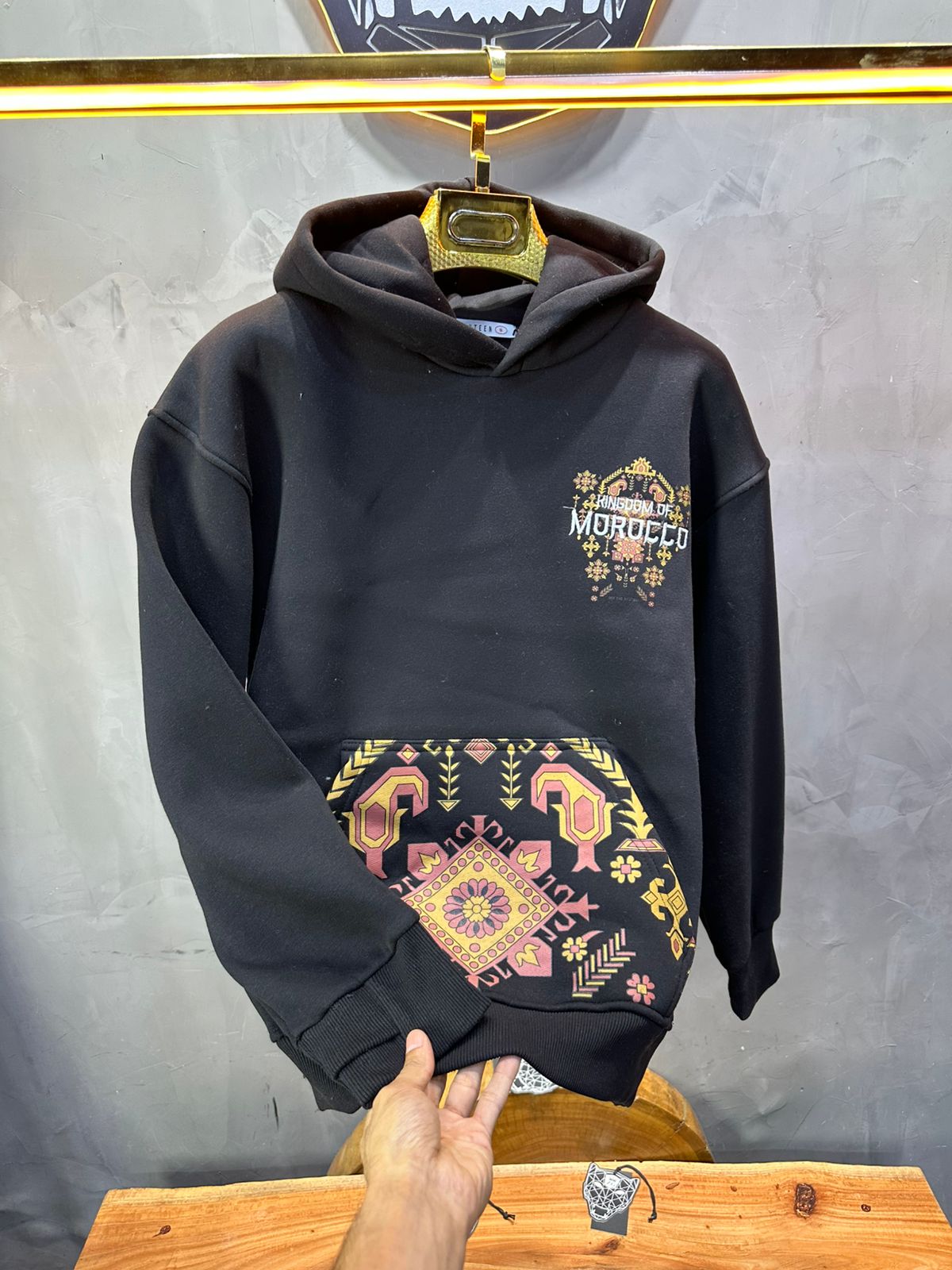 HOODIE MOROCCO BLACK 7860 - ZG PREMIUM