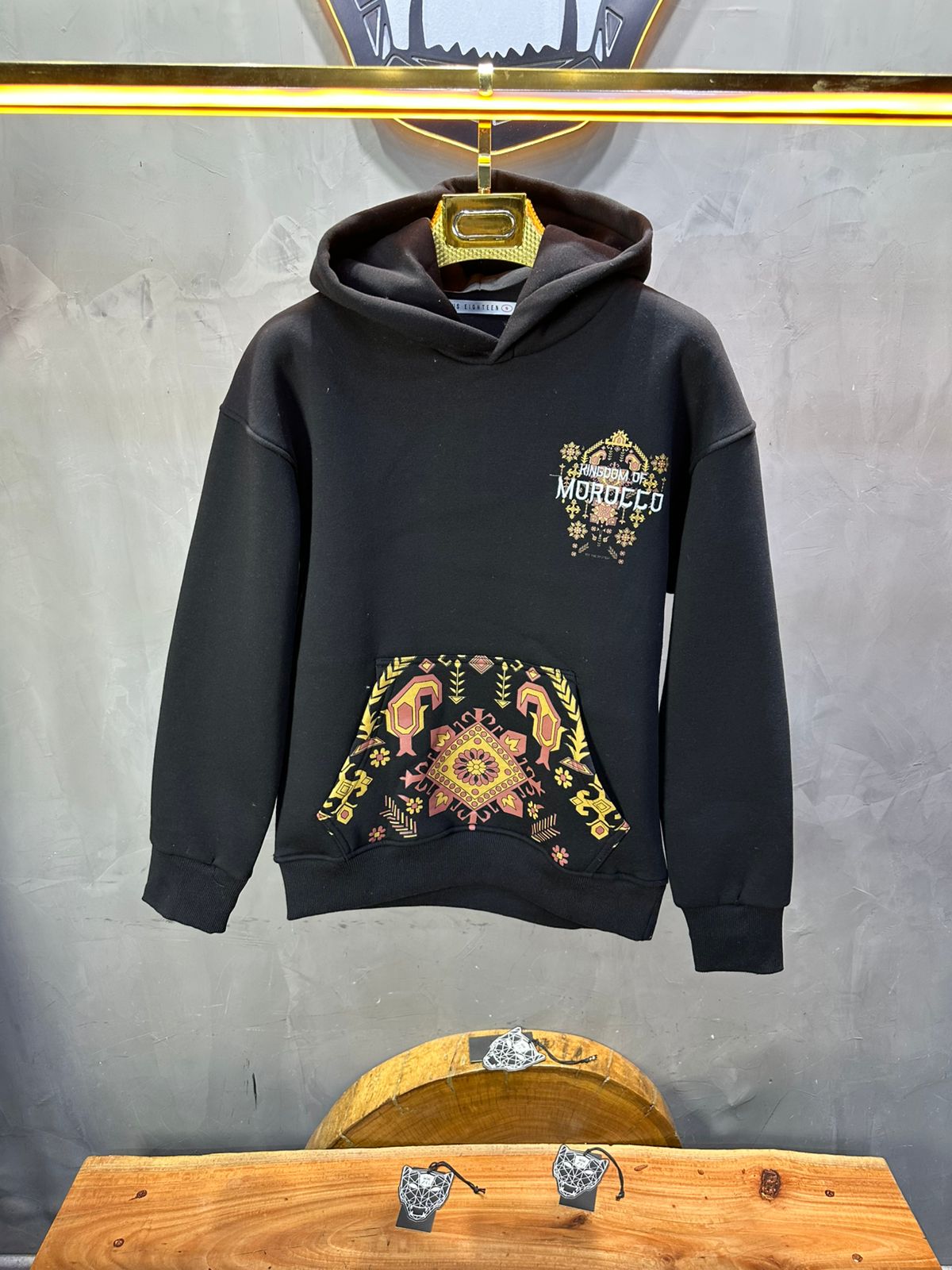 HOODIE MOROCCO BLACK 7860 - ZG PREMIUM