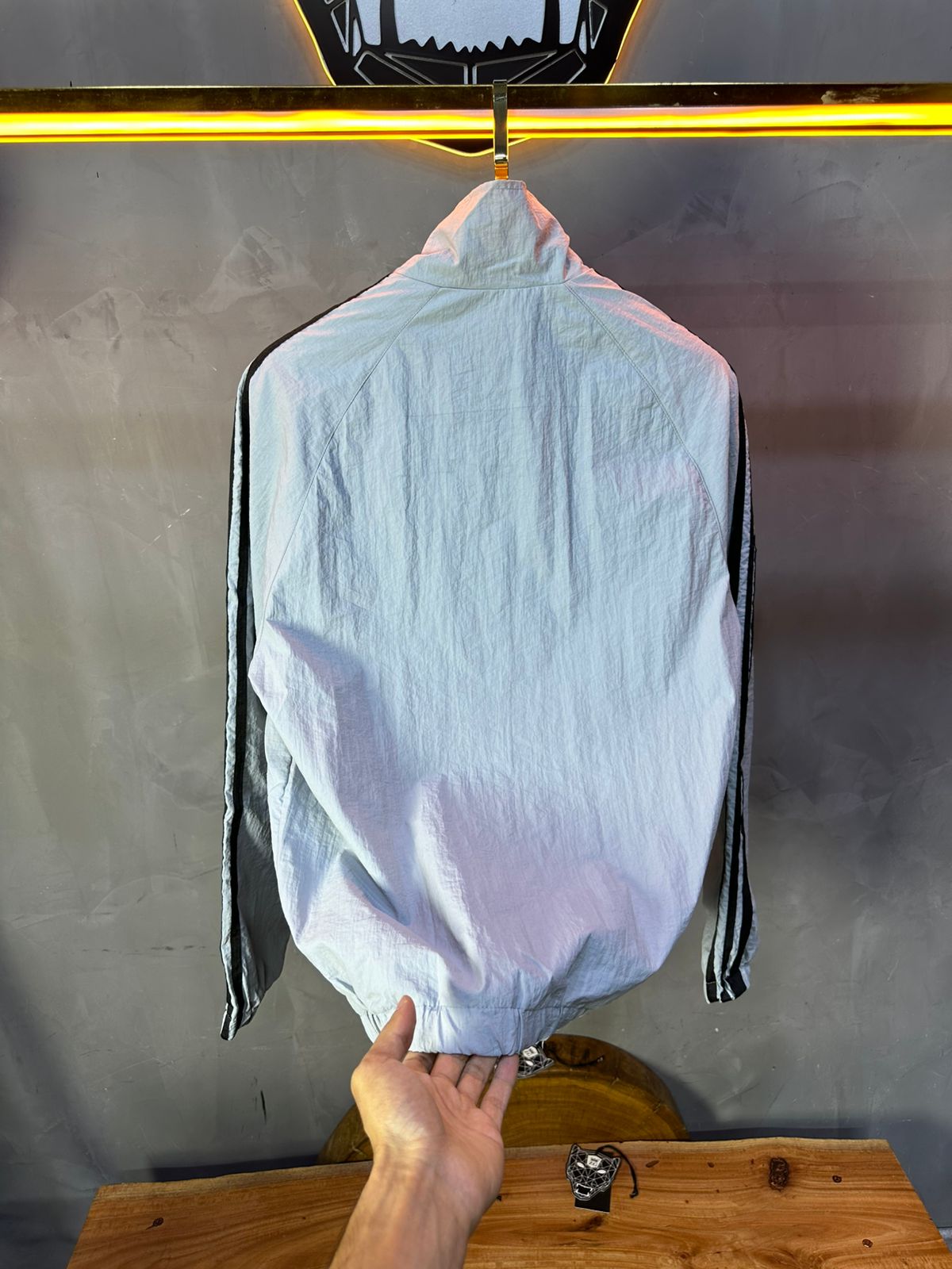 JACKET PARACHUTE GREY OLD SCHOL 7404 - ZG PREMIUM