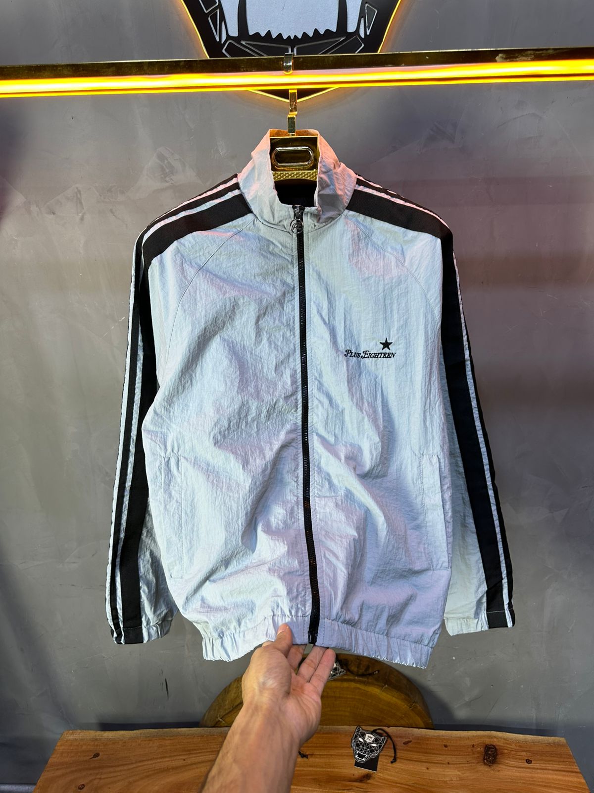 JACKET PARACHUTE GREY OLD SCHOL 7404 - ZG PREMIUM