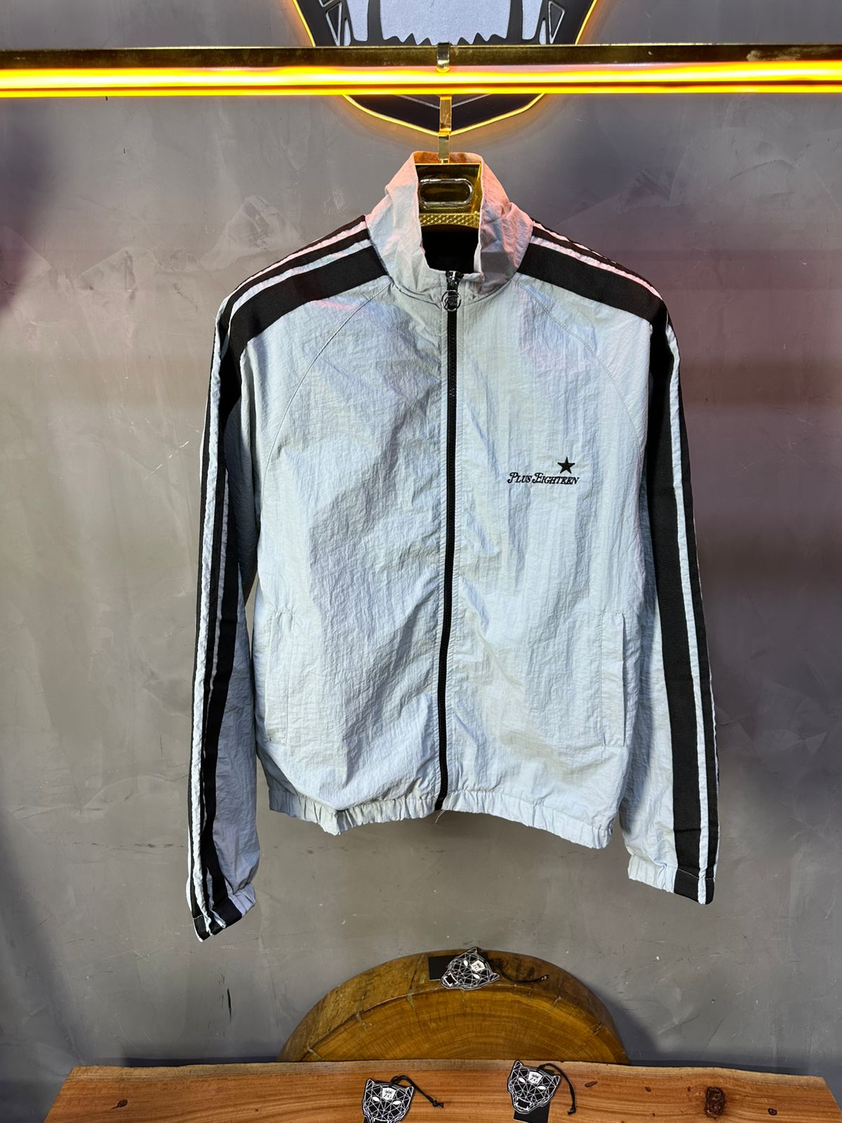 JACKET PARACHUTE GREY OLD SCHOL 7404 - ZG PREMIUM