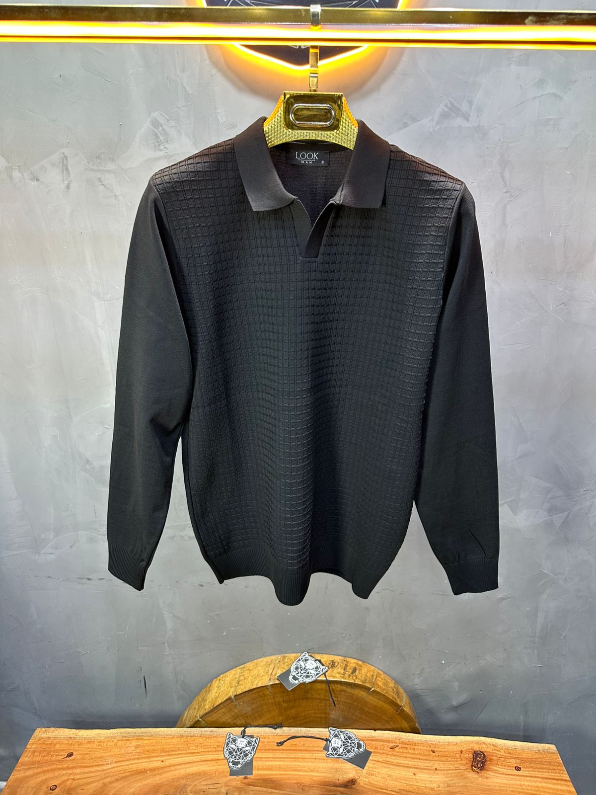 POLO TRIICOTE NOIR 4034 - ZG PREMIUM