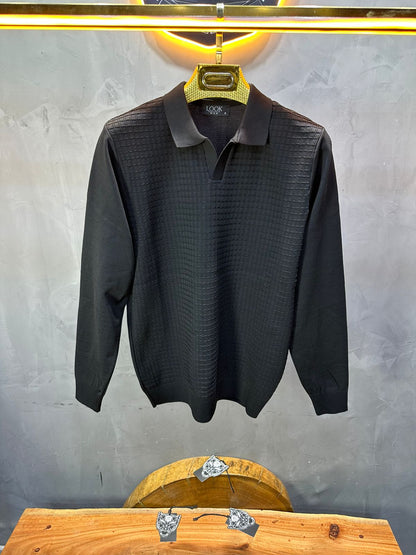 POLO TRIICOTE NOIR 4034 - ZG PREMIUM