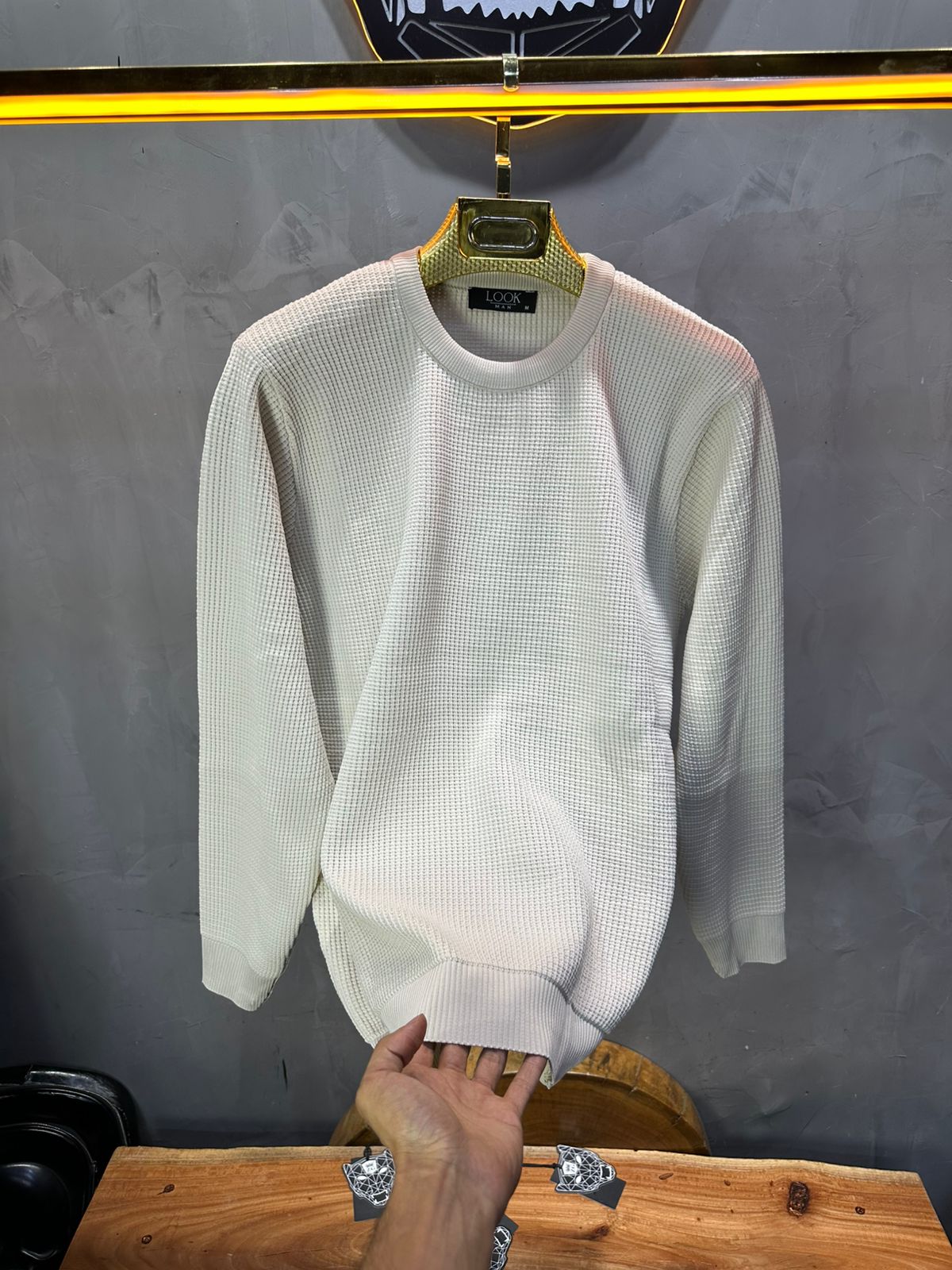 SWEAT TRICOTE BEIGE 4030 - ZG PREMIUM