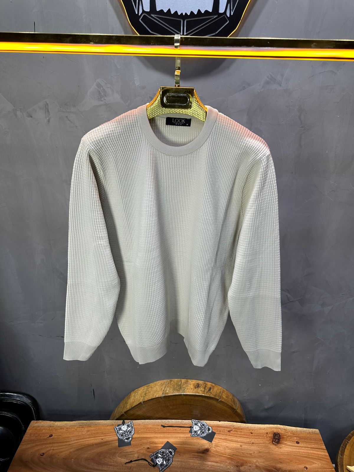 SWEAT TRICOTE BEIGE 4030 - ZG PREMIUM