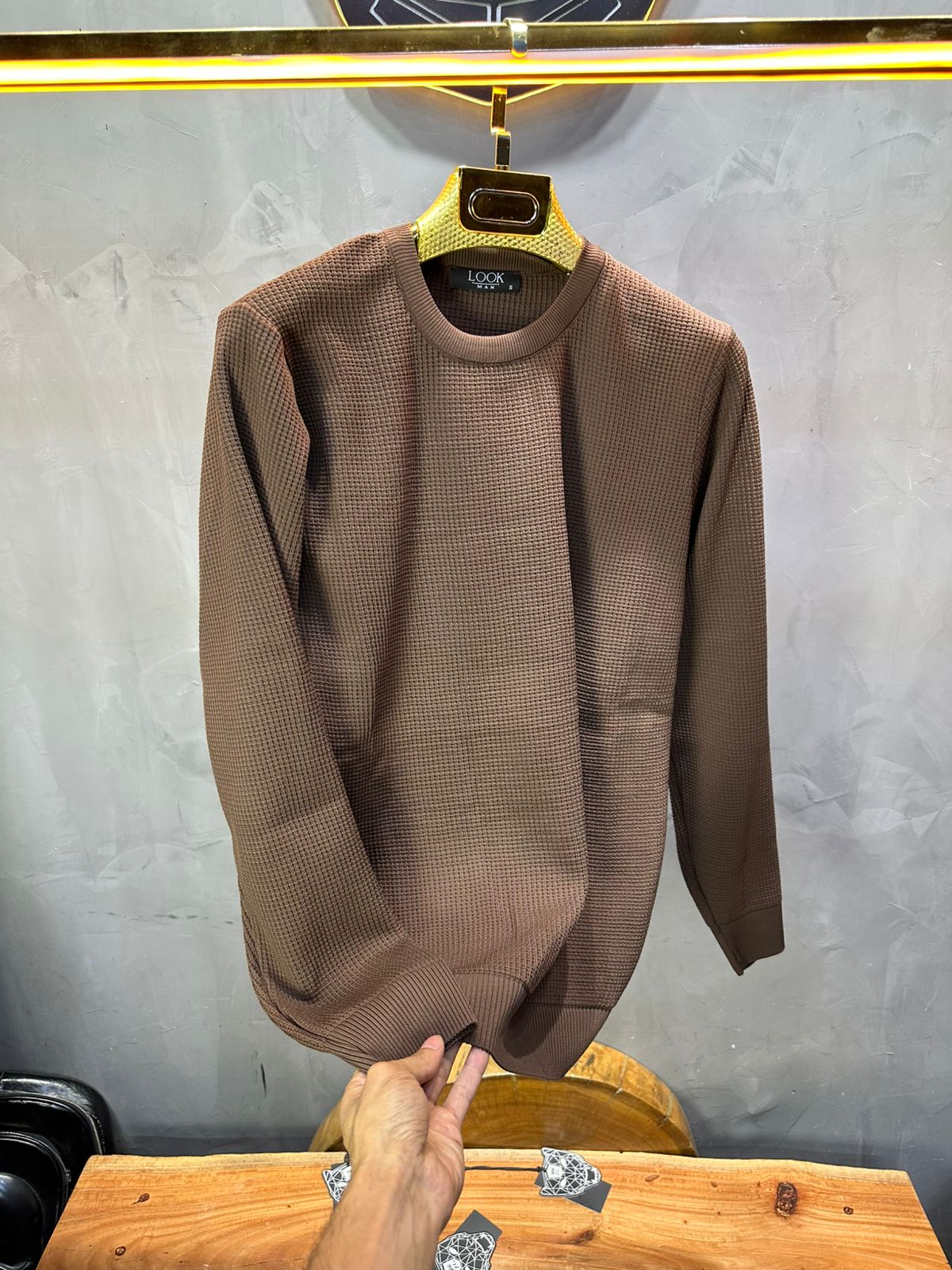 SWEAT TRICOTE MARON 4030 - ZG PREMIUM