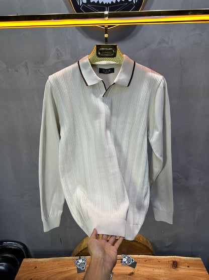 POLO TRICOTE BEIGE 4028 - ZG PREMIUM