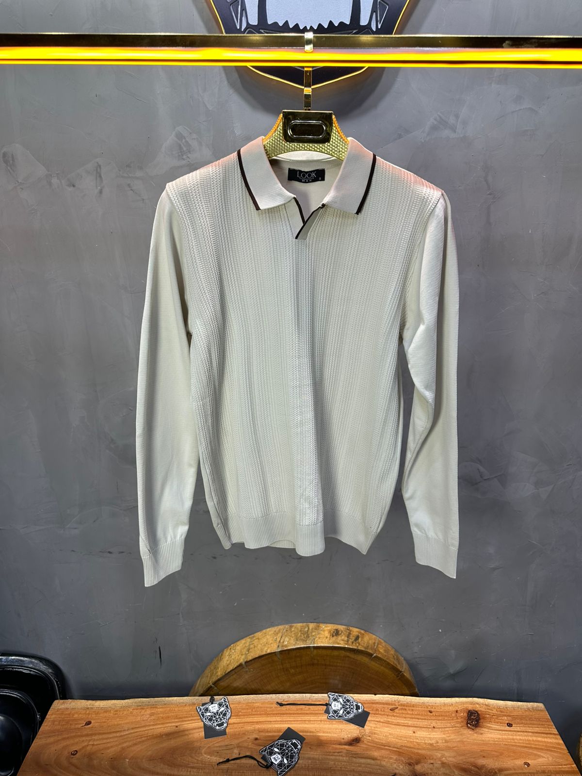 POLO TRICOTE BEIGE 4028 - ZG PREMIUM