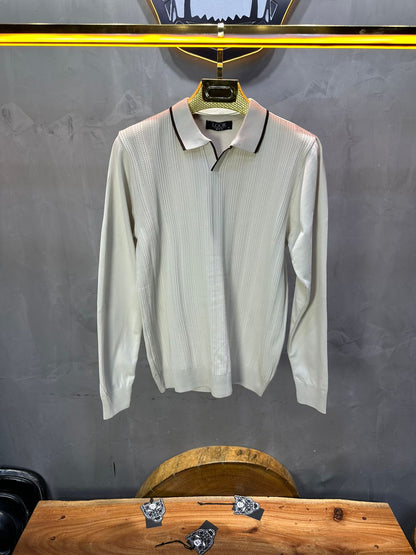 POLO TRICOTE BEIGE 4028 - ZG PREMIUM