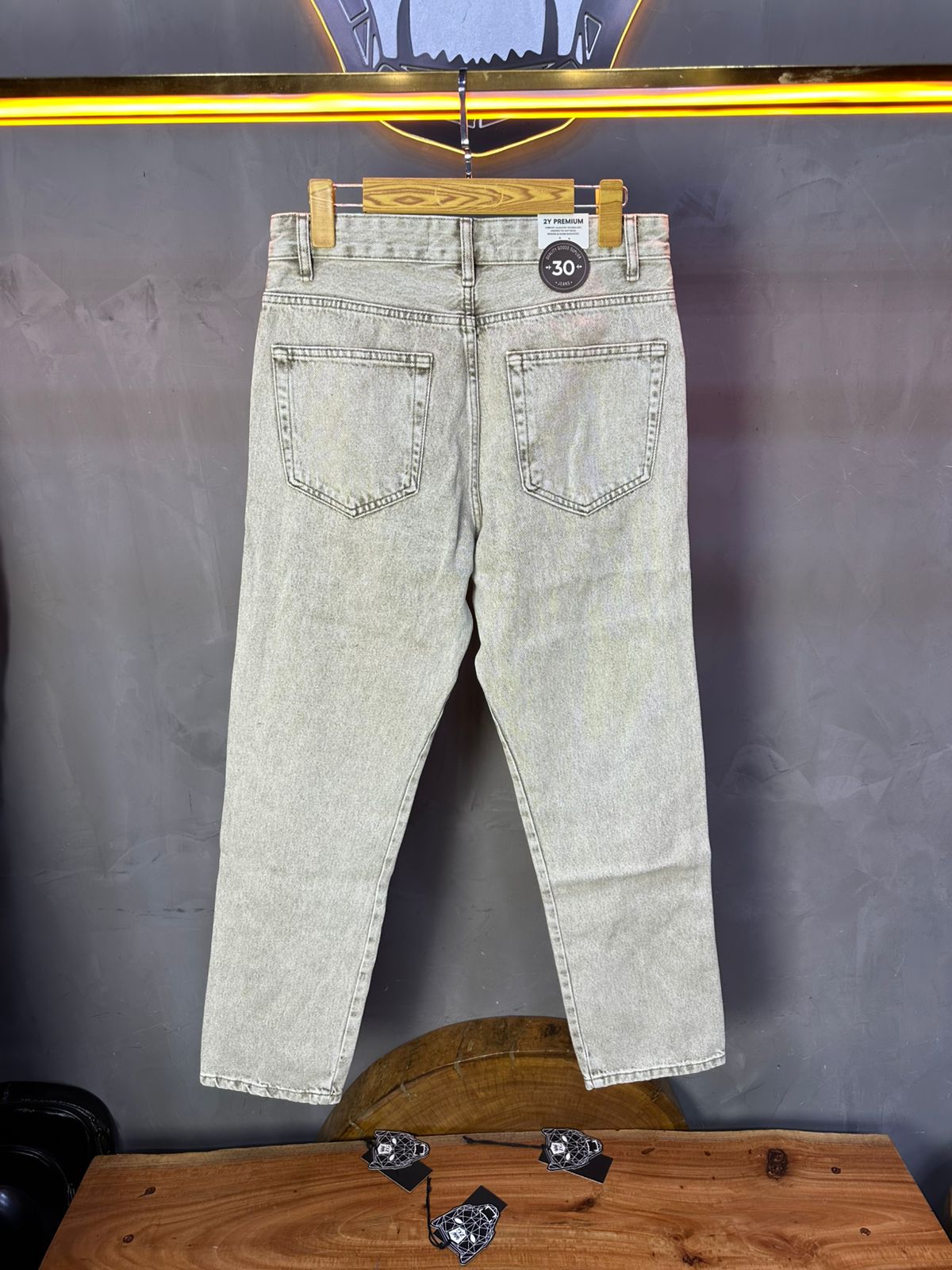 JEANS BAGGY OLIVE B9668 - ZG PREMIUM