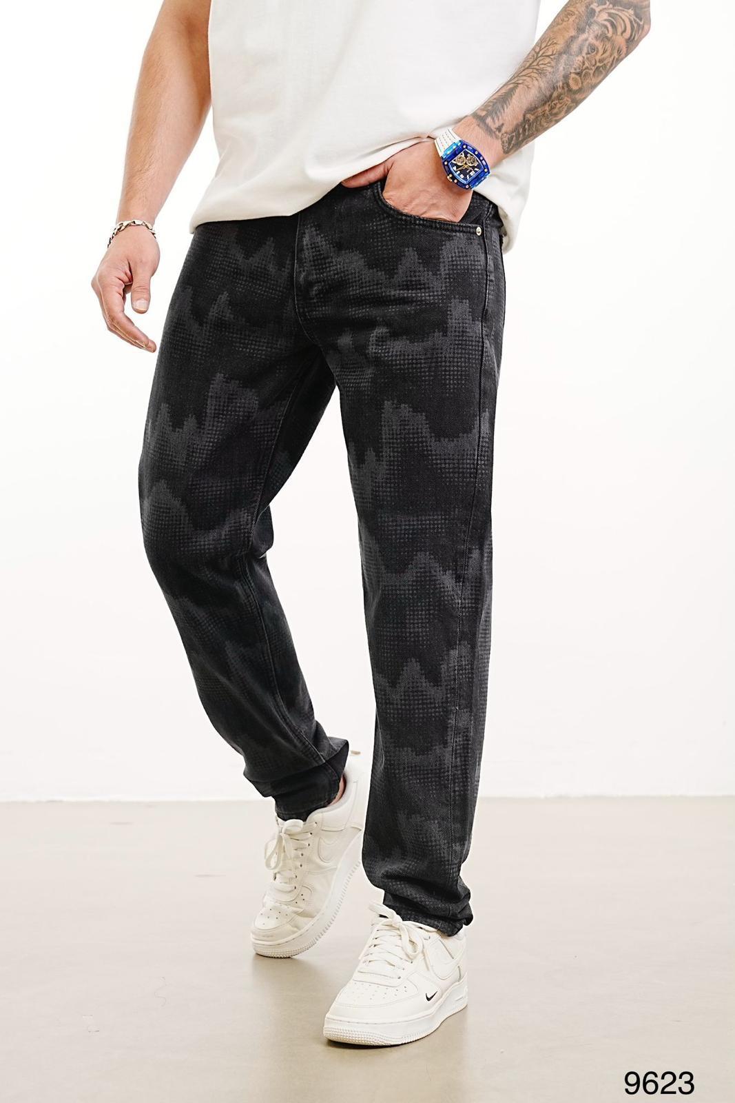 JEANS CAMOUFLAGE DIGITAL NOIR B9623 - ZG PREMIUM