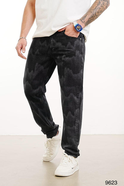 JEANS CAMOUFLAGE DIGITAL NOIR B9623 - ZG PREMIUM