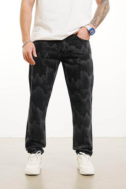 JEANS CAMOUFLAGE DIGITAL NOIR B9623 - ZG PREMIUM