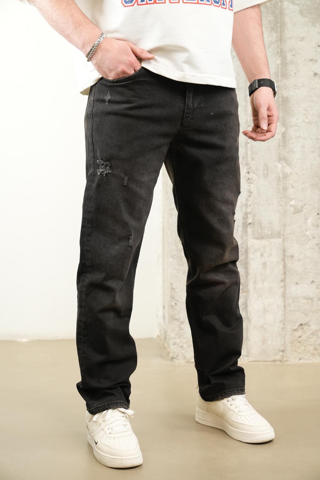 JEANS DROIT NOIR B9971 - ZG PREMIUM