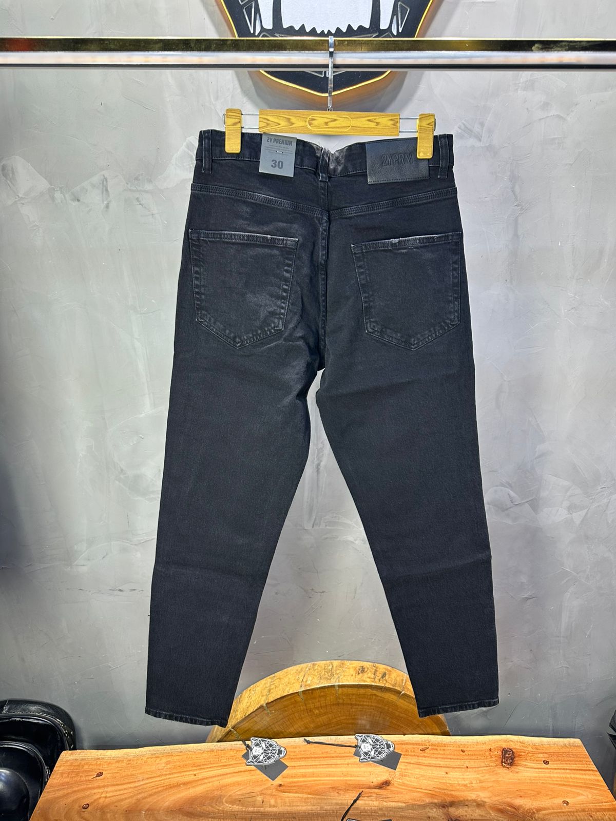 JEANS DROIT GRIS FANCé C1408