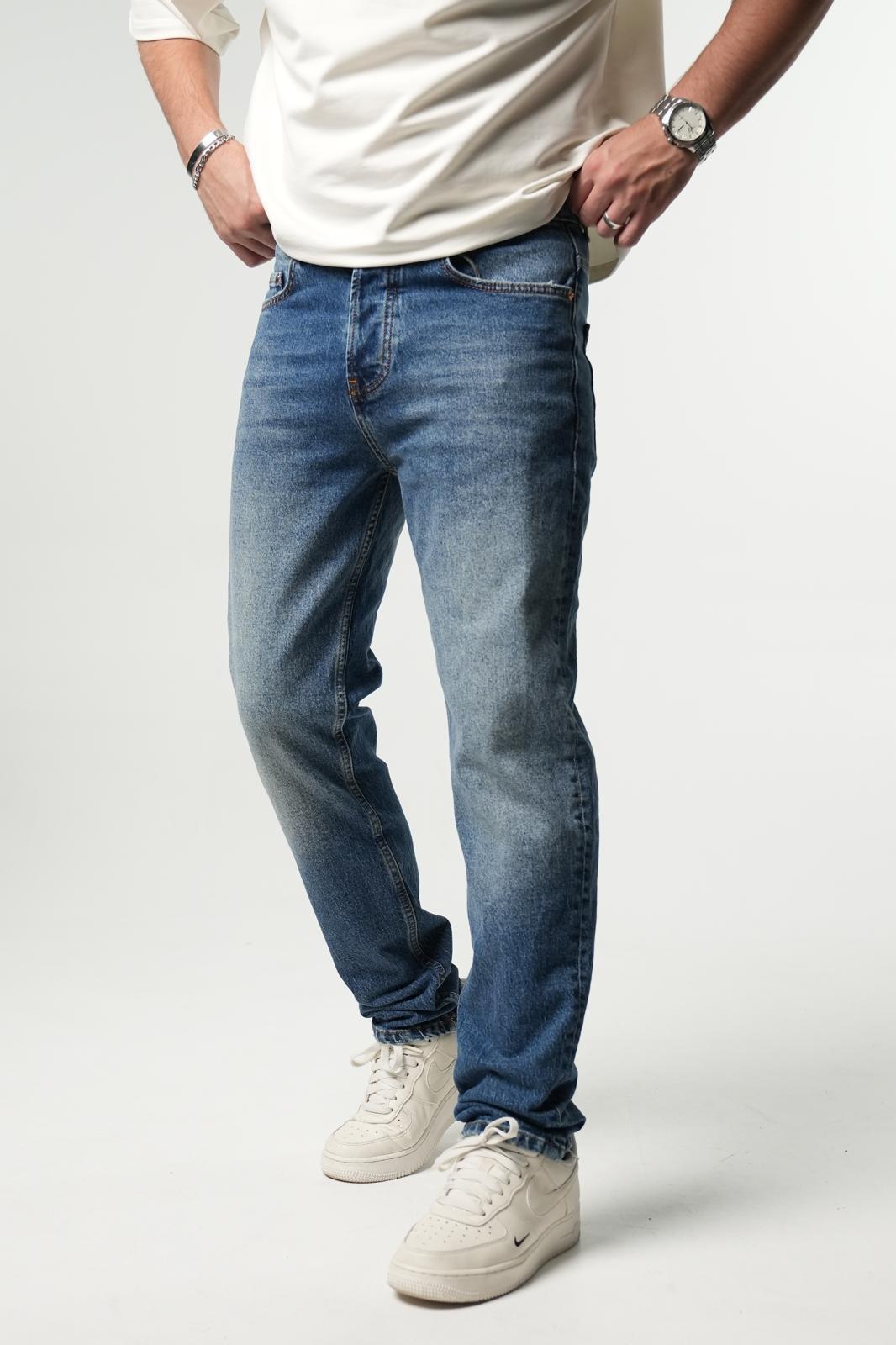 JEANS DROIT BLEU C1412 - ZG PREMIUM