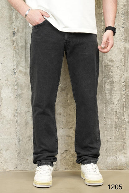 JEANS GRIS NOIR DROIT C1205 - ZG PREMIUM