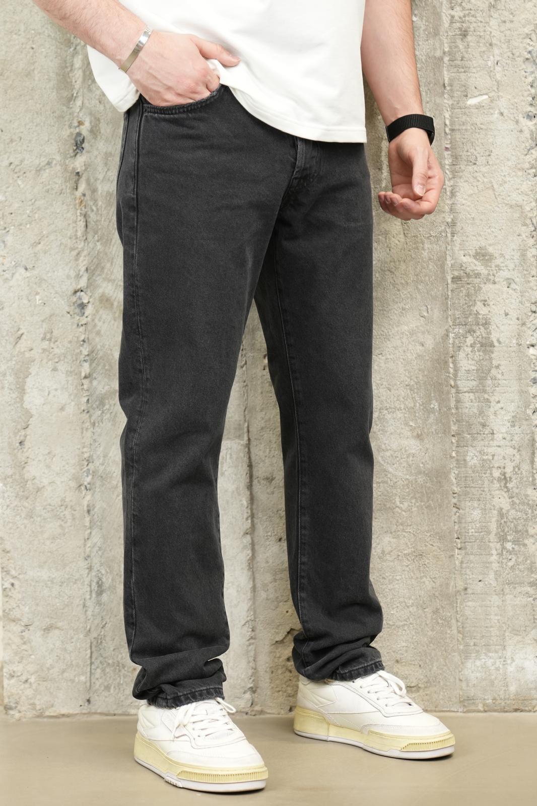 JEANS GRIS NOIR DROIT C1205 - ZG PREMIUM