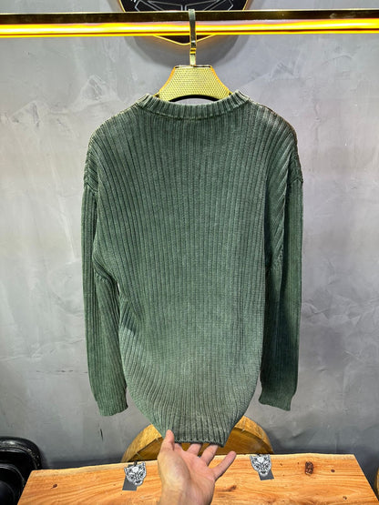 PULL TRICOT VERT 2609 - ZG PREMIUM