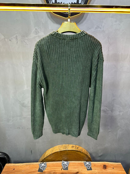 PULL TRICOT VERT 2609 - ZG PREMIUM