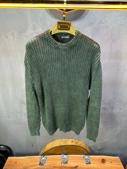 PULL TRICOT VERT 2609 - ZG PREMIUM