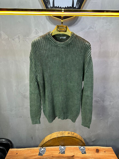 PULL TRICOT VERT 2609 - ZG PREMIUM