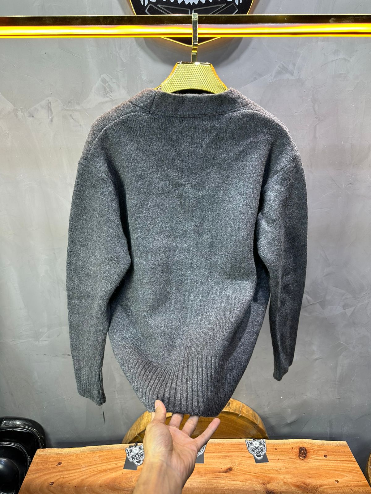 CARDIAN GRIS EN TRICOT 2606