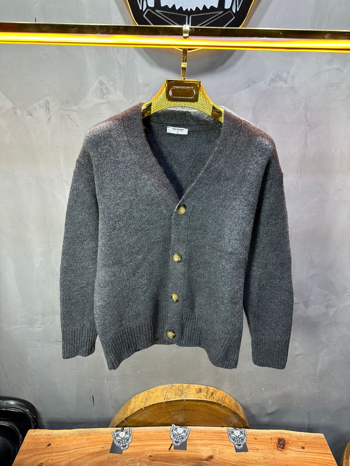 CARDIAN GRIS EN TRICOT 2606