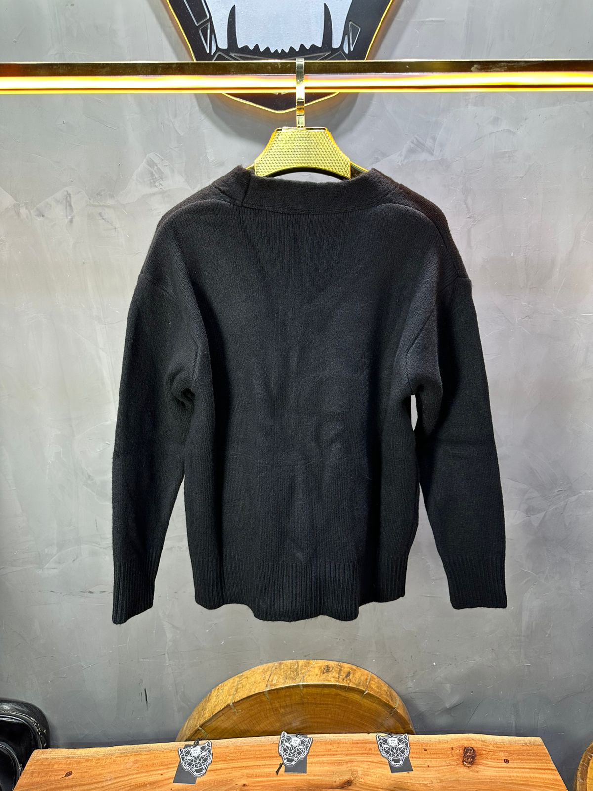 CARDIAN NOIR EN TRICOT 2606 - ZG PREMIUM