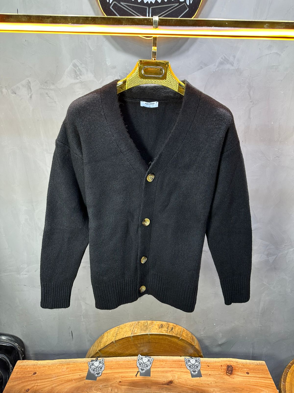 CARDIAN NOIR EN TRICOT 2606 - ZG PREMIUM
