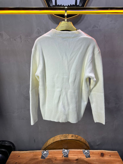 CARDIAN BLANC EN TRICOT 2606 - ZG PREMIUM