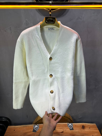 CARDIAN BLANC EN TRICOT 2606 - ZG PREMIUM