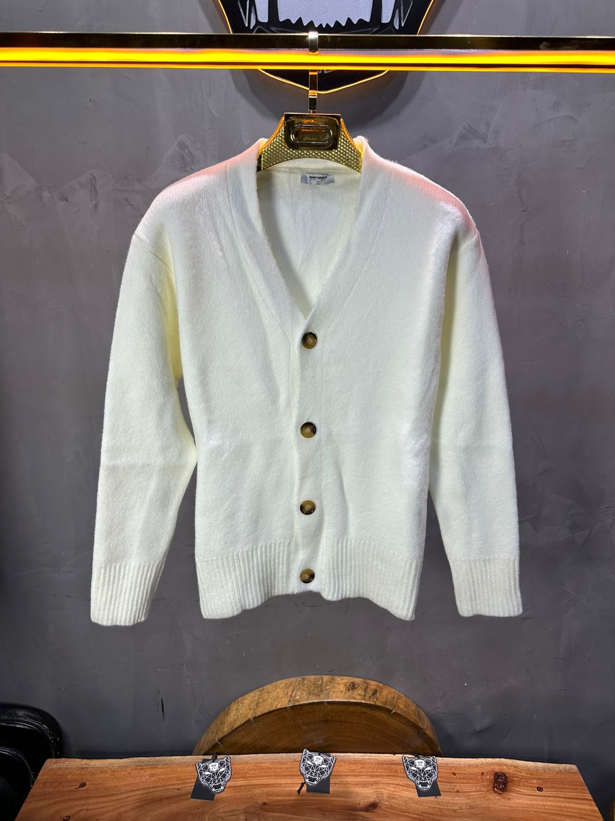 CARDIAN BLANC EN TRICOT 2606 - ZG PREMIUM