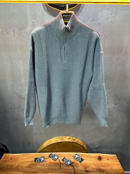 Pull Gris Tricot Épais 1902