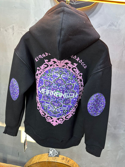 HOODIE NOIR GRAPHIQUE 7861 - ZG PREMIUM