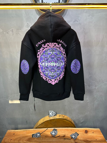 HOODIE NOIR GRAPHIQUE 7861 - ZG PREMIUM